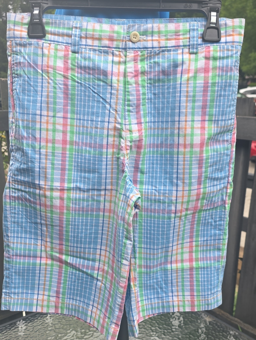 Vineyard Vines Pastel Plaid Junior/Boys 16 Shorts- Blue, Pink, Green, Orange EUC